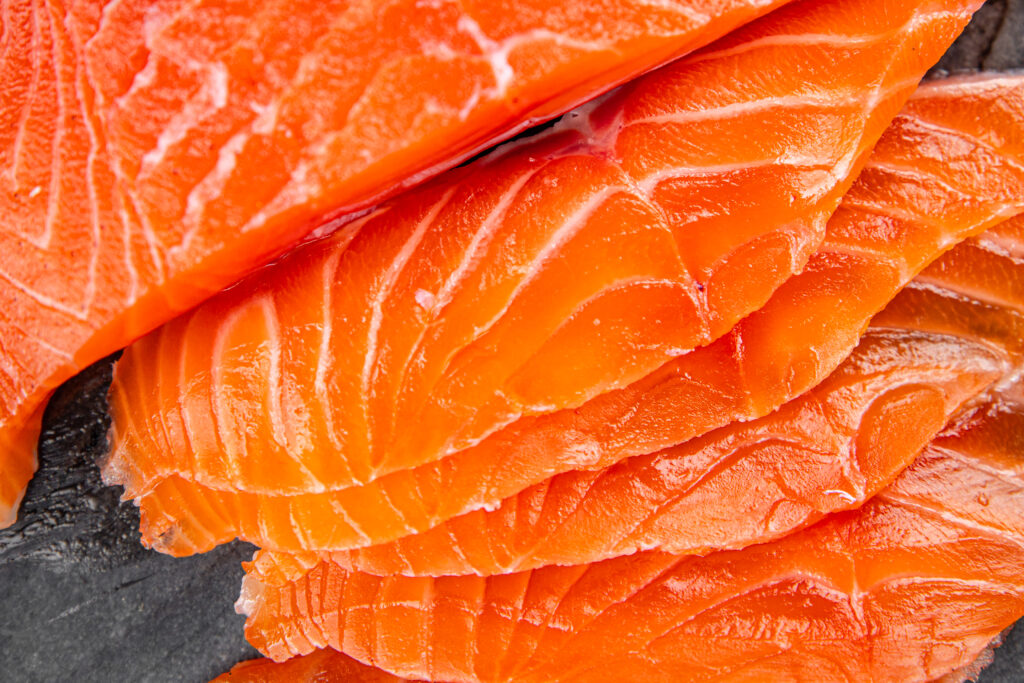 salmon raw fresh fish seafood fresh tasty food dish вelicious g